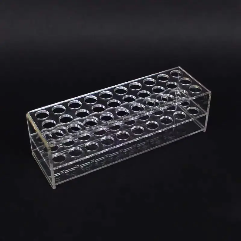 

Organic glass test tube rack aperture 14 17 19 22 30mm laboratory acrylic centrifuge tube rack blood collection tube sample bott