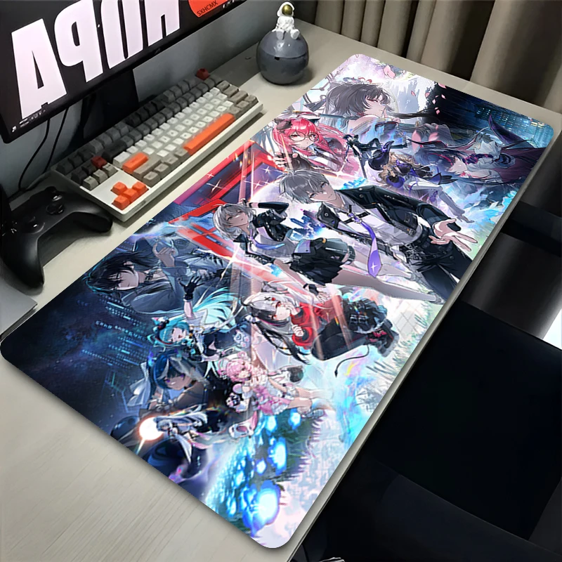 Mouse Pad XXL Gaming Neverness To Everness Hotori Keyboard Mousepad Office Computer Anime NTE Gamer Desk Mat Cute Girl Rug