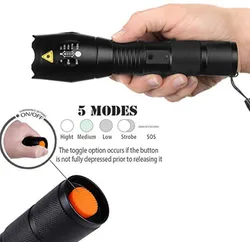 zk20 Outdoor waterproof mini adjustable strong light flashlight night cycling light extra long standby emergency light