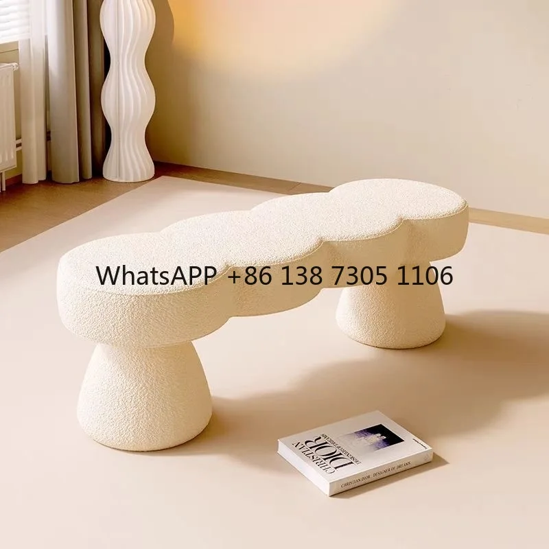 

Bedand breakfast bedroom footstool long strip can sit in the living room special-shaped chair clothing store shoe changing stool