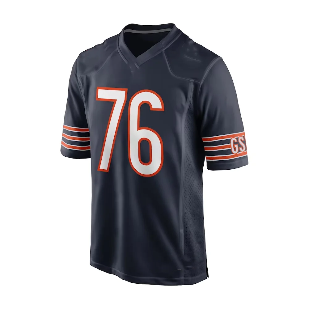 24-25 Summer Adult Chicago American Football Jersey Rugby Jersey Sportswear Training Jersey Bears  /Caleb 18 Number T-shirt