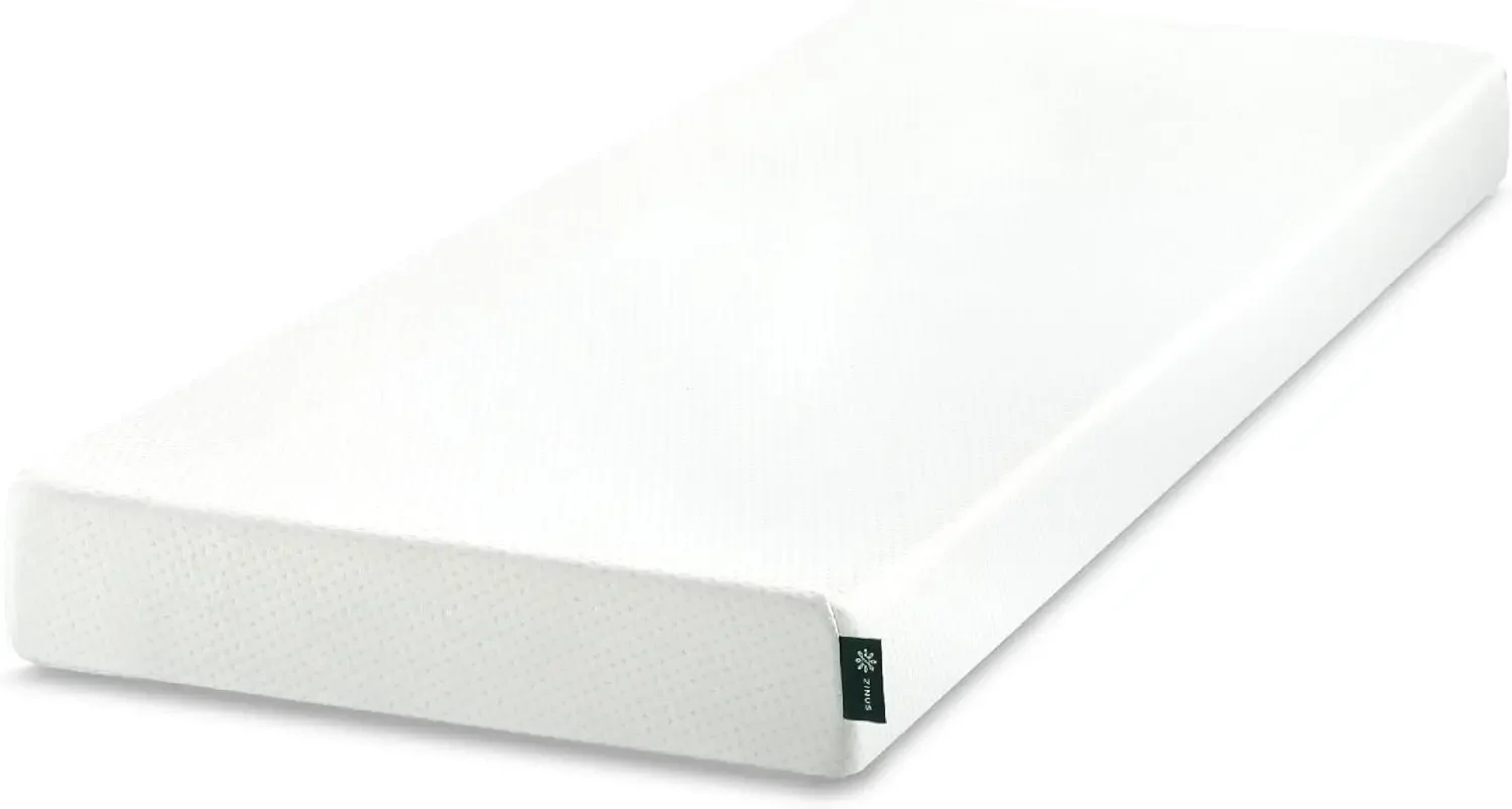 

6 Inch Green Tea Memory Foam Mattress, 75\u201dx30" (Slim Fit), Bunk Bed, Trundle Bed, Day Bed, RV Compatible, Medium Firm, Pres