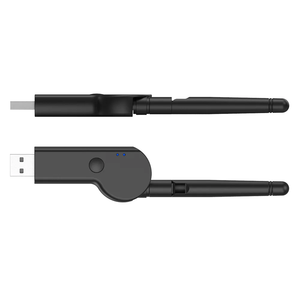 Usb bluetooth-compatível 5.2 adaptador dongle antena de longo alcance sem fio receptor de áudio transmissor 3.5mm para computador portátil alto-falante