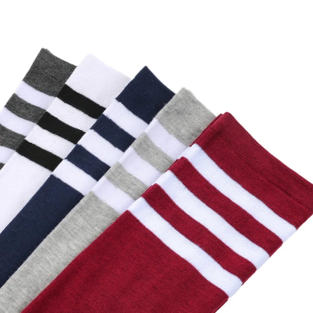 Plus Size Oberschenkelhohe Socken für Damen, gestreifte Overknee-Socken für den Alltag, Cosplay, Freizeitoutfits, weiche, atmungsaktive Kniestrümpfe – Detail 21