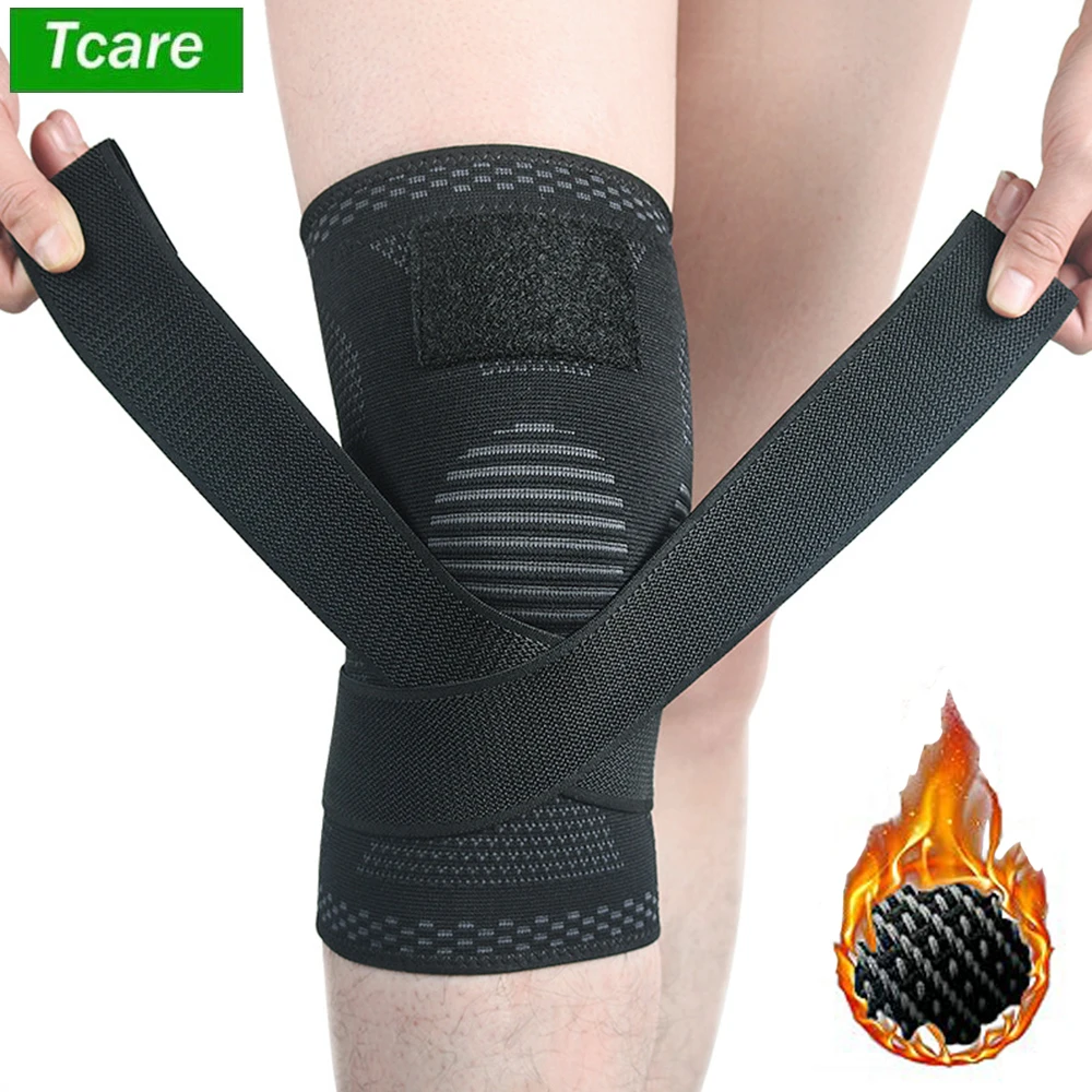 

Tcare 1 PC Knee Brace Compression Sleeve Support Knee Pads for Running Hiking Meniscus Tear Arthritis Joint Pain Relief Recovery