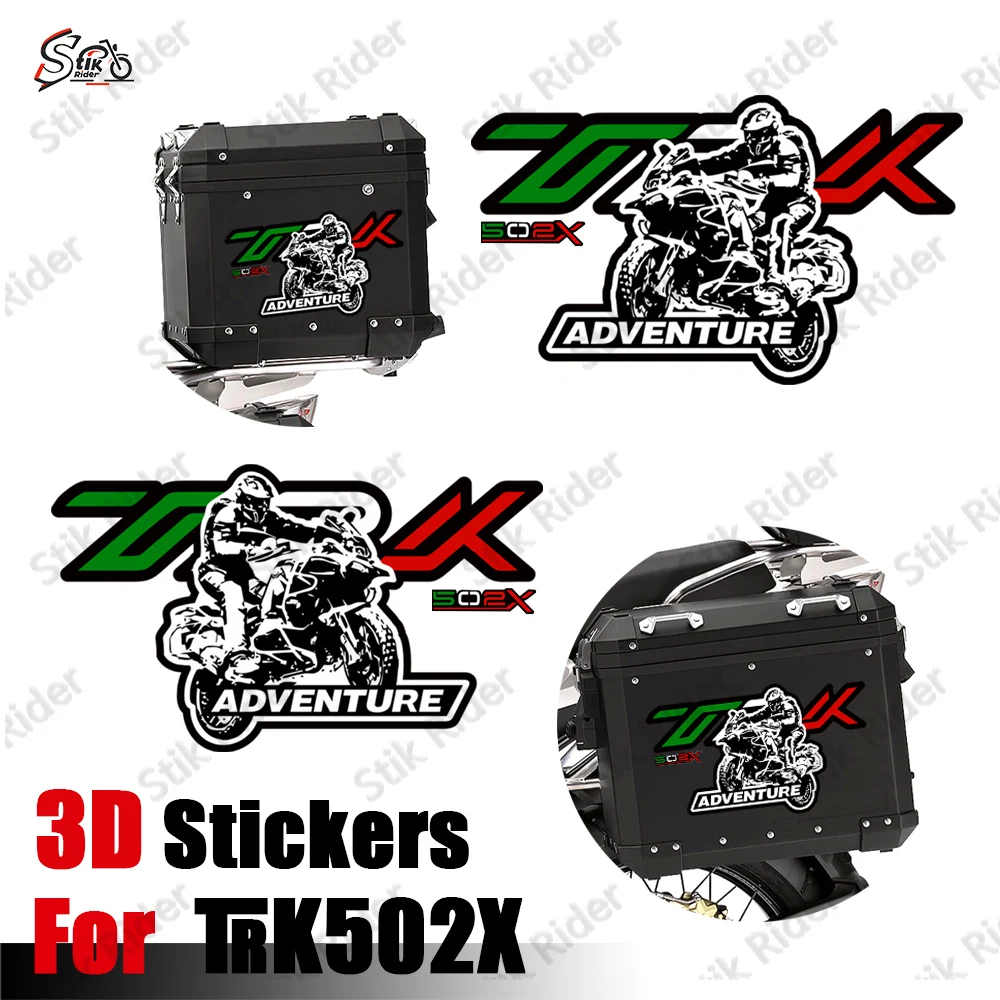 

Motorcycle Stickers For Benelli TRK502X TRK 502X 502 X Adventure Tank Pad Luggage Cases Panniers Decals
