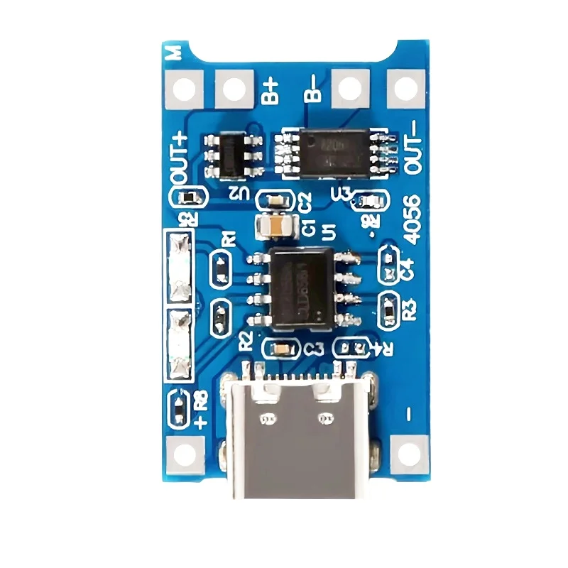 10pcs 5V 1A 18650 Lithium Battery Charging Board TP4056 Lithium Charging Micro USB Type C Charge Module With Protect