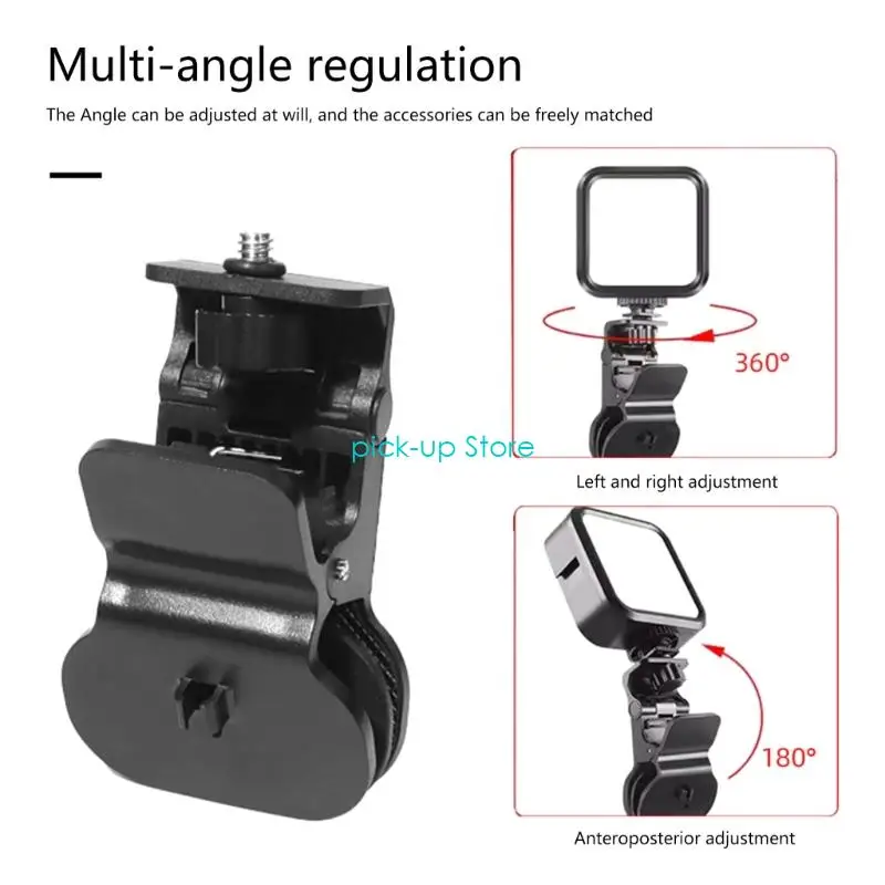 Q5WA Universal Mini Mini Selfie Fill Light Clip Camera Camera Holder 1/4 крепления винта