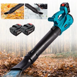 Cordless Electric Rechargeable Air Blower 6 Gears Handheld Leaf Blower Dust Collector Sweeper Garden Tool for Makita 18V Battery