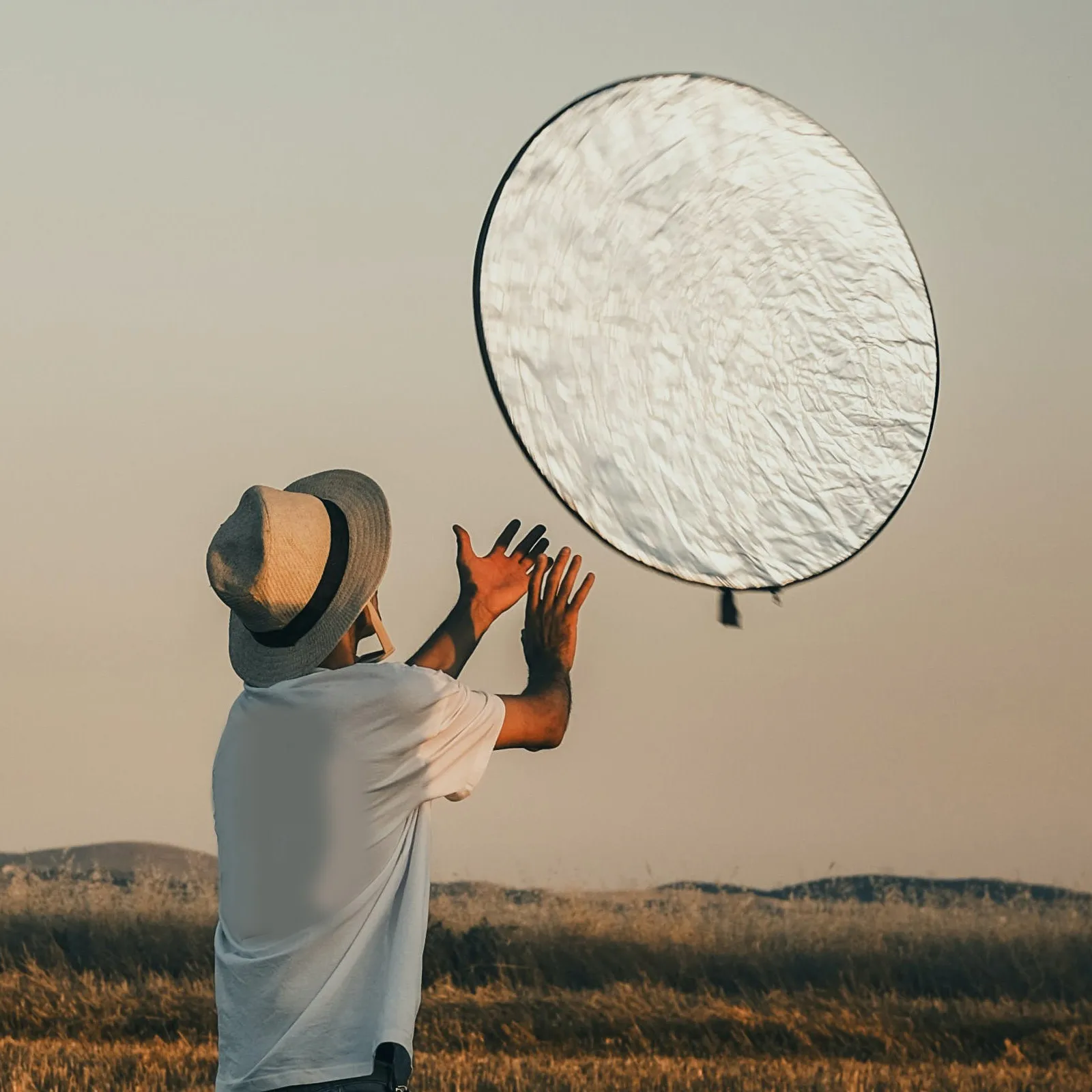 

5in1 60cm Foldable Reflector Round Light Diffuser Photography Accessories Reflective Board Live Streaming Camera Props