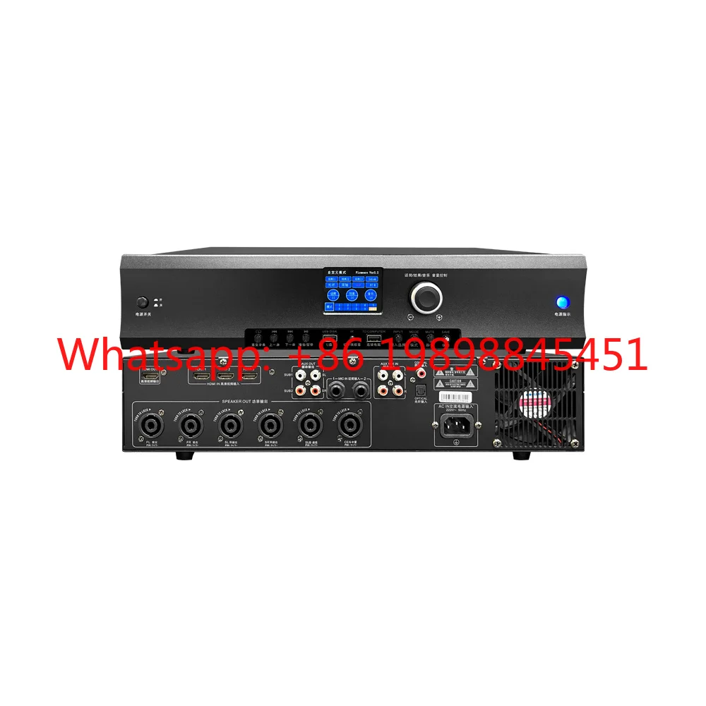 

BMS5010 1000W Multifunctional Integrated Amplifier, DSP Audio Processor with Mic, Metal Chassis for Concert Stage