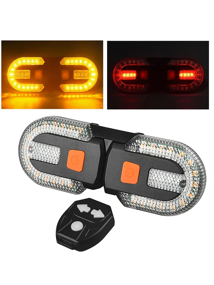 AliExpress NONE Turn Signal Bike Rear Light with Wireless Remote Lights USB Rechargeable Warning Indicators Back LED Bike Scooter Tail Light