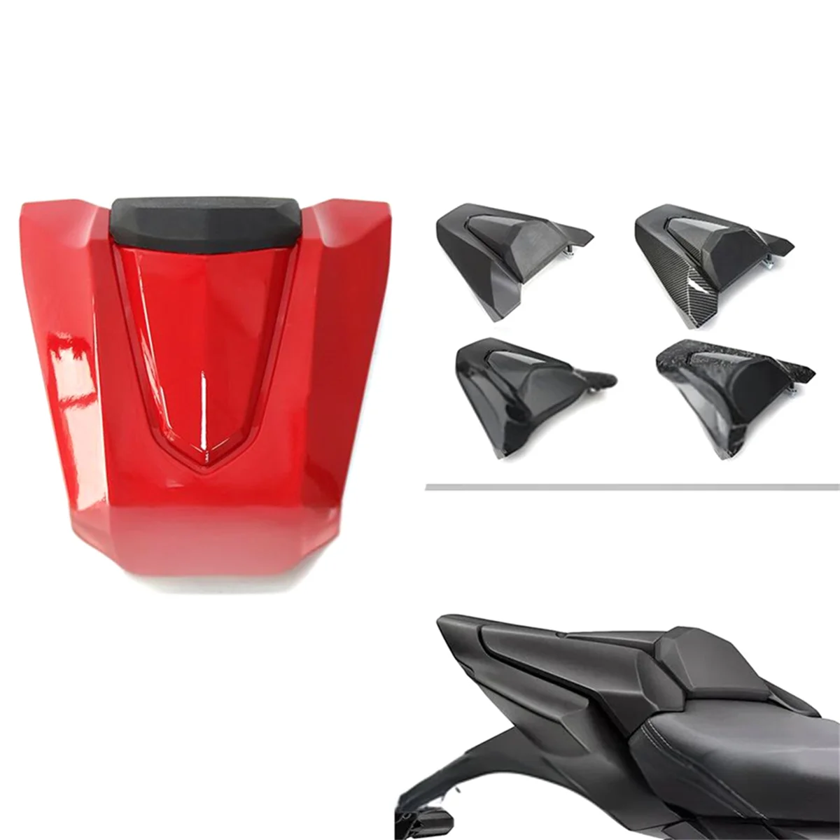 Motorcycle Rear Passenger Cowl Seat Back Cover Fairing for CB650R CBR650R 2024 Color