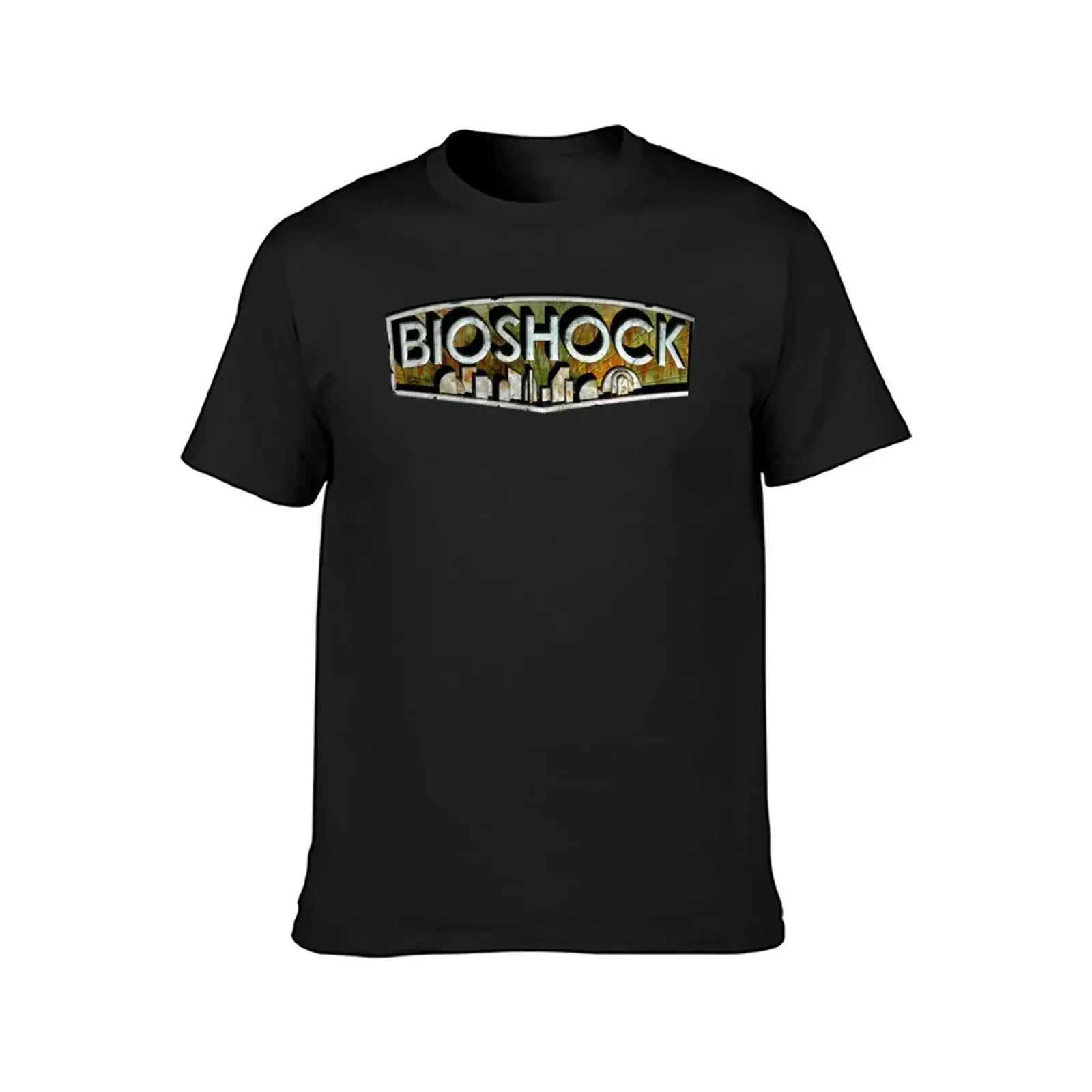 Upscaled BioShock Logo T-Shirt graphic shirts graphic tee shirt oversized graphic tee mens cotton t shirts