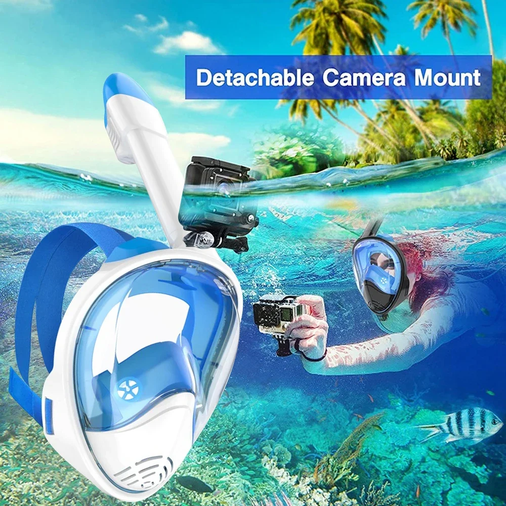 Underwater Scuba Anti Fog XIAOTREE Full Face Diving Mask Snorkeling Respiratory Masks Safe Waterproof Swimming Equipment