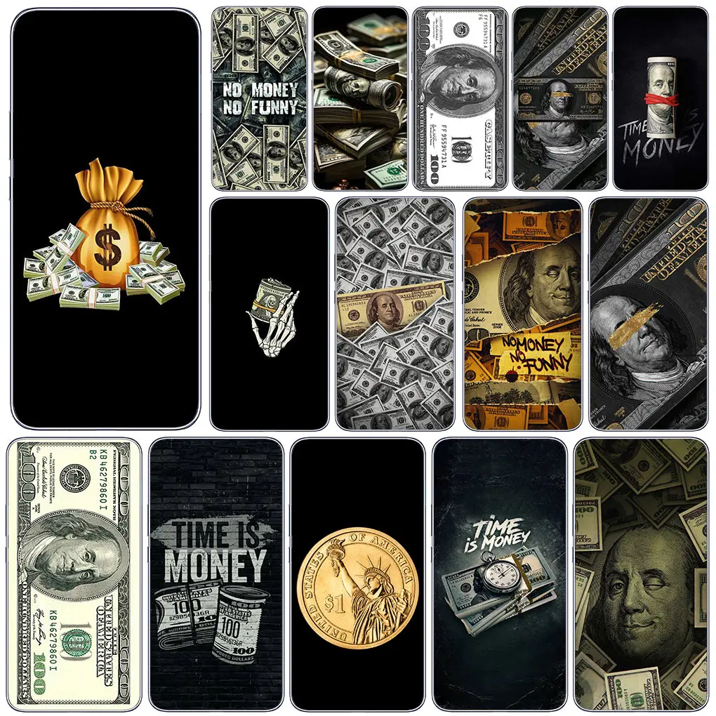 Money 100 D-Dollars Usds Phone Cover Case for Samsung Galaxy A04 A14 A23 A34 A54 M23 M33 M52 M53 M30S M31 M51 M21 Soft Casing