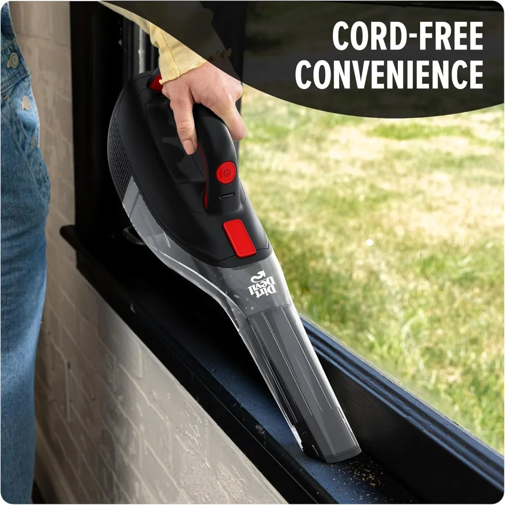 12V Whole Home Cordless Handheld Vacuum, with Multi-Surface Tool Kit, Powerful Suction and Lightweight