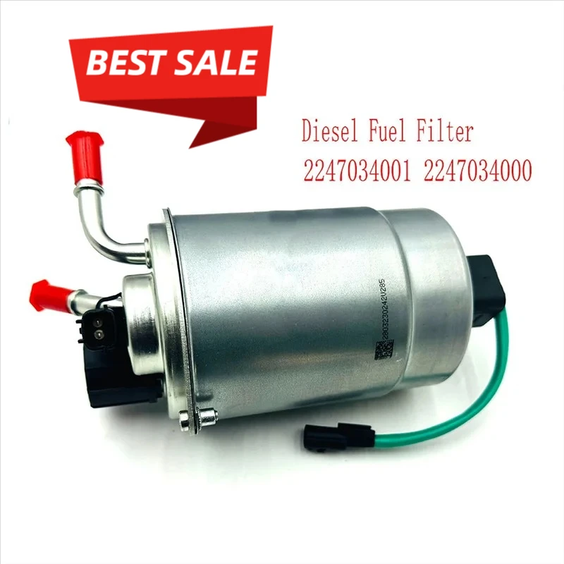 

Надежный новый дизельный топливный фильтр для Ssangyong Actyon, Rexton W + D20, Stavic 2.0T, Korando C, TURISMO 2014 года выпуска, артикулы 2247034001, 2247034000