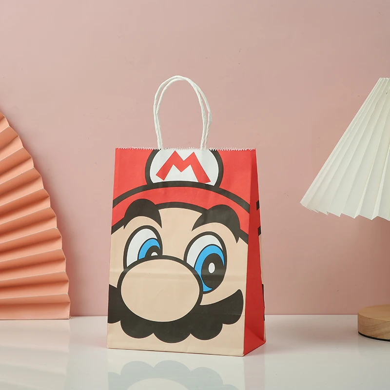 Super Mario Birthday Party Gift Bags Candy Bags Goody Bags Mario Birthday Party Supplies - Image 3