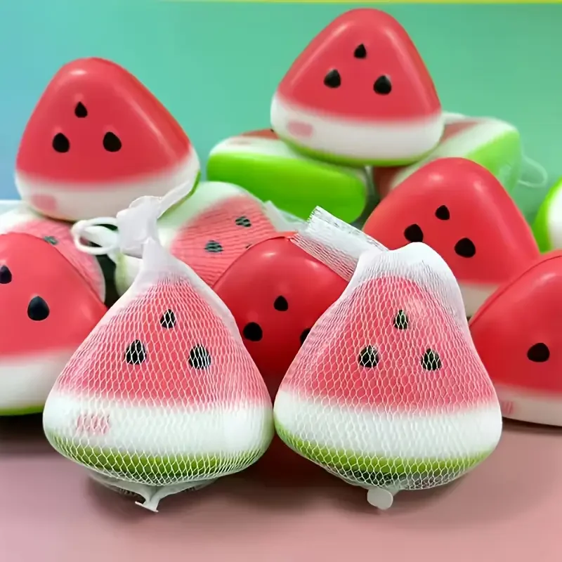 Juguete de descompresión de sandía blanda antiestrés, piel de hielo suave, descompresión de rebote lento, juguete para aliviar el estrés