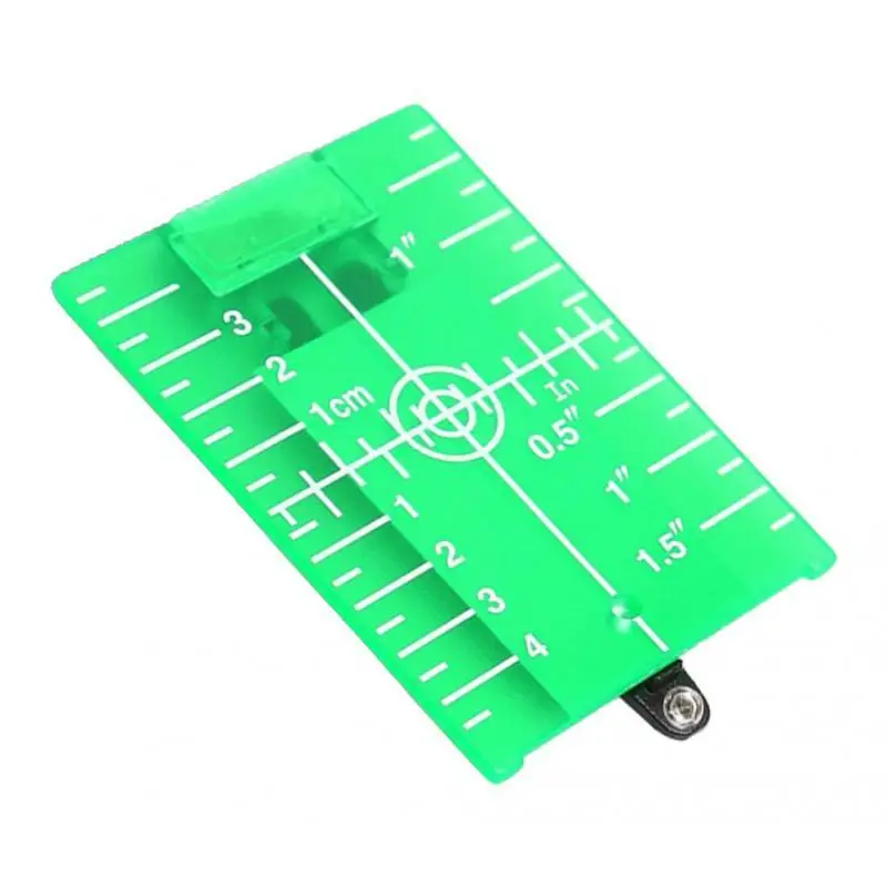 Plastic Target Plate with Center Zero Marking for Cross Line and Level Pole Use