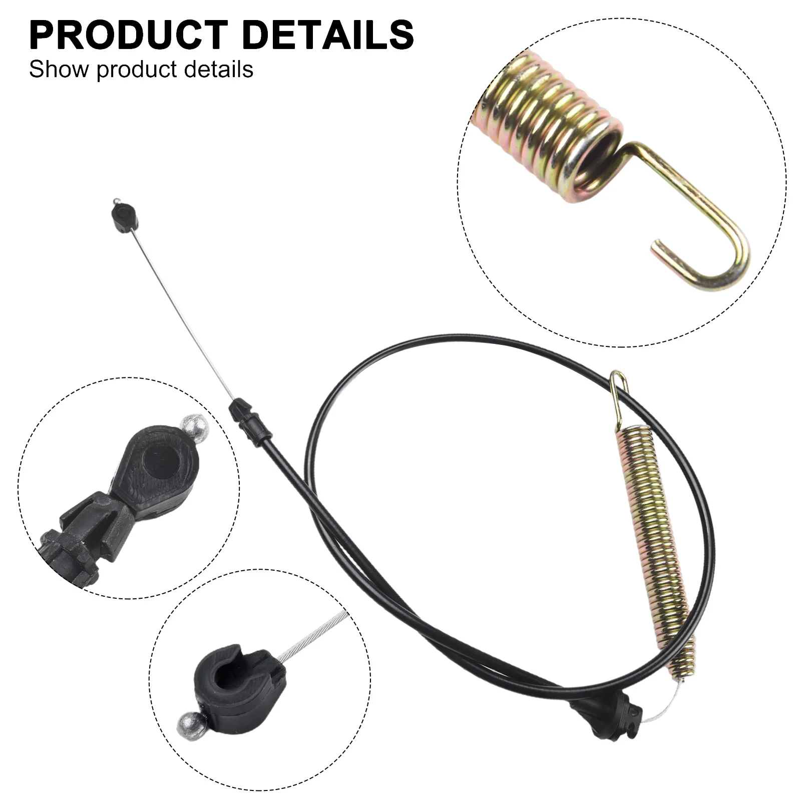 Efficient Garden Tools Reliable Lawn Mower Clutch Cable Lawn Mower Parts Clutch Line Steel 114cm 169676 New 175067