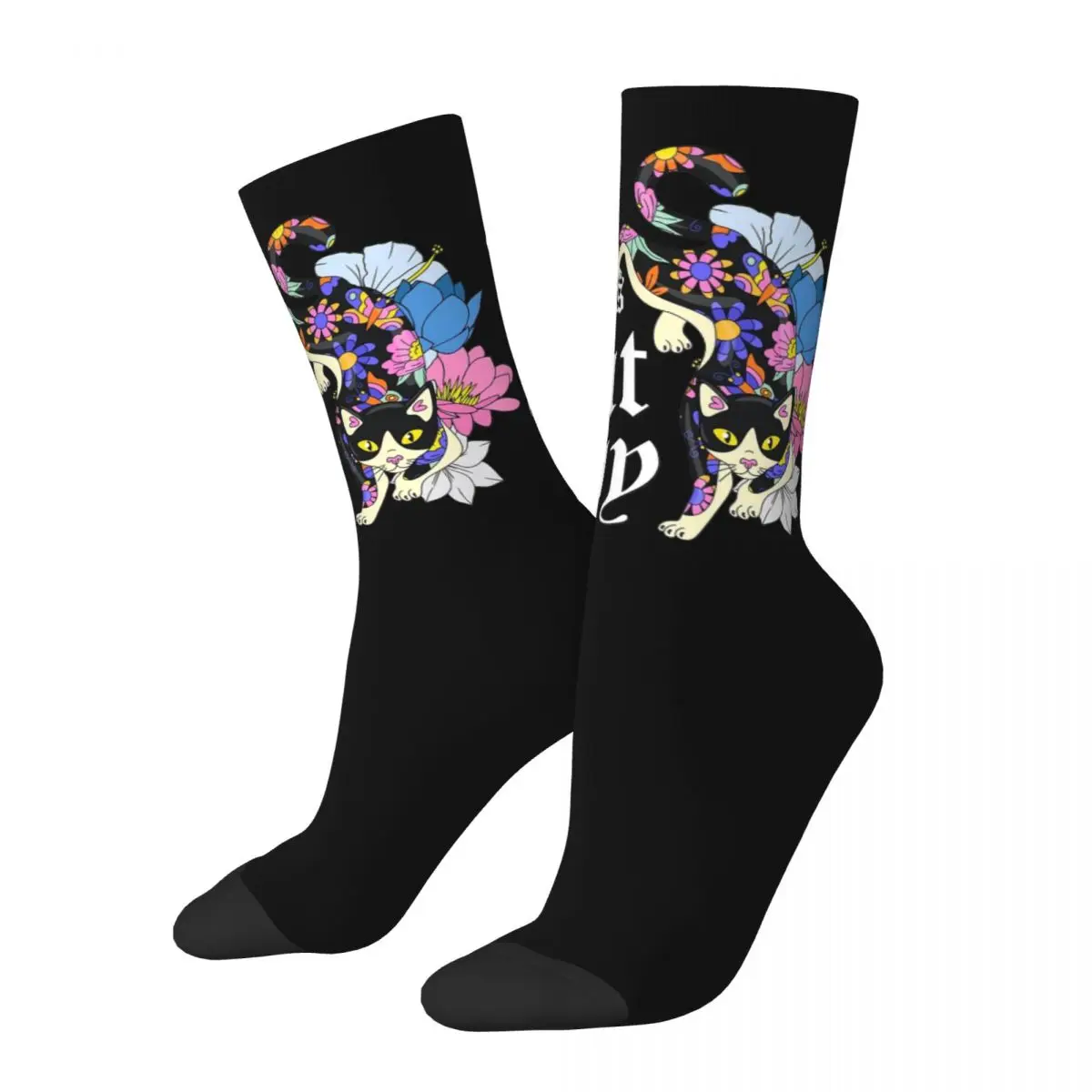 Childless Cat Lady Socks Men Women Polyester Casual Socks Harajuku Spring Summer Autumn Winter Middle Tube Socks Gift