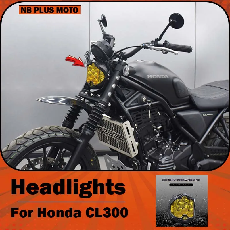 【Premium】For Honda CL300 modified with domestic Baha headlights: 7-inch high-brightness LED front headlight assembly – specializ