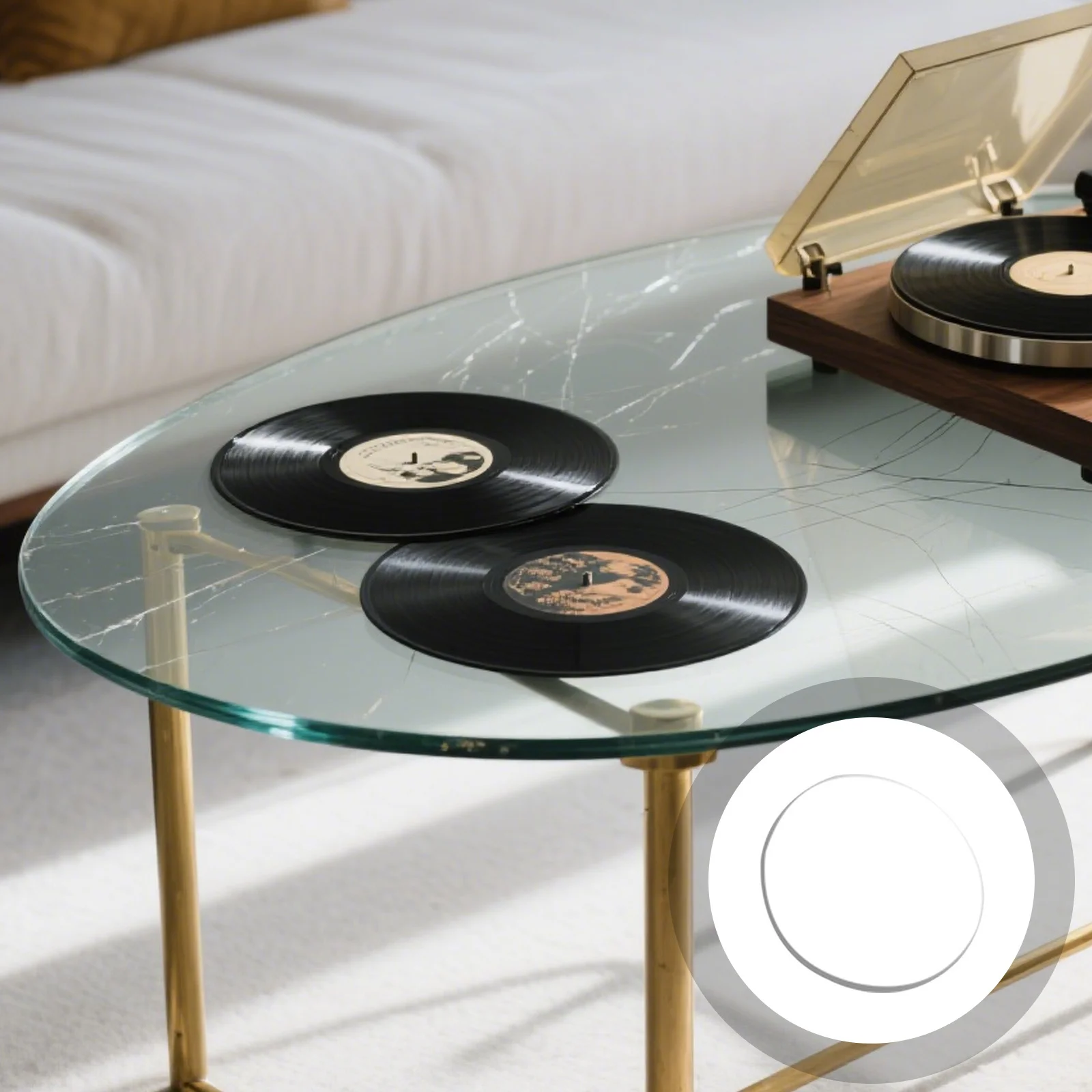 

12Pcs Glass Table Bumpers Clear Anti-Slip Spacer Pads Suction Mount for Countertop Fixing Transparent Furniture Protectors