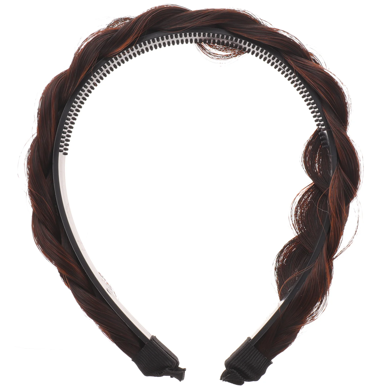 

Girl Headdress Hair Decor Supply Braid Headband Clips for Girls Fake Braided Non-slip Delicate Miss Wigs