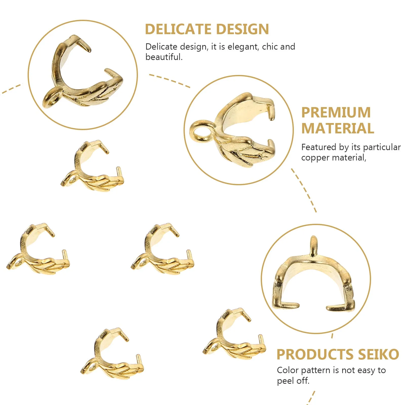 

30pcs Copper Necklace Clasps DIY Jewelry Making Lobster Charm Findings Accessories Pendant Connectors Bracelet Buckles