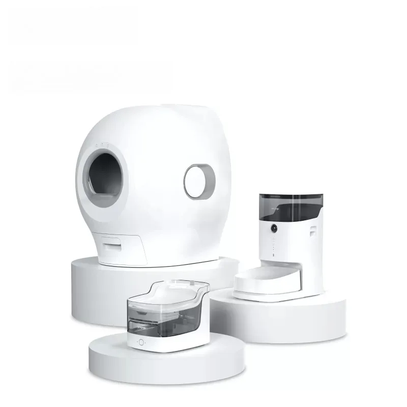 Automatic flush cat toilet pet smart cat litter box cat deodorizing toilet