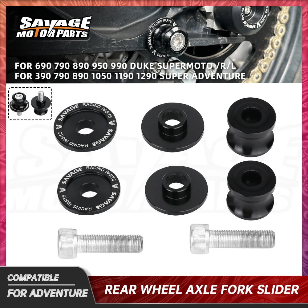 M10 Rear Wheel Axle Fork Slider For 790 890 Duke/L ADV 990 Super 690 950 990 Supermoto Motorcycle Swingarm Spools Stand Screw
