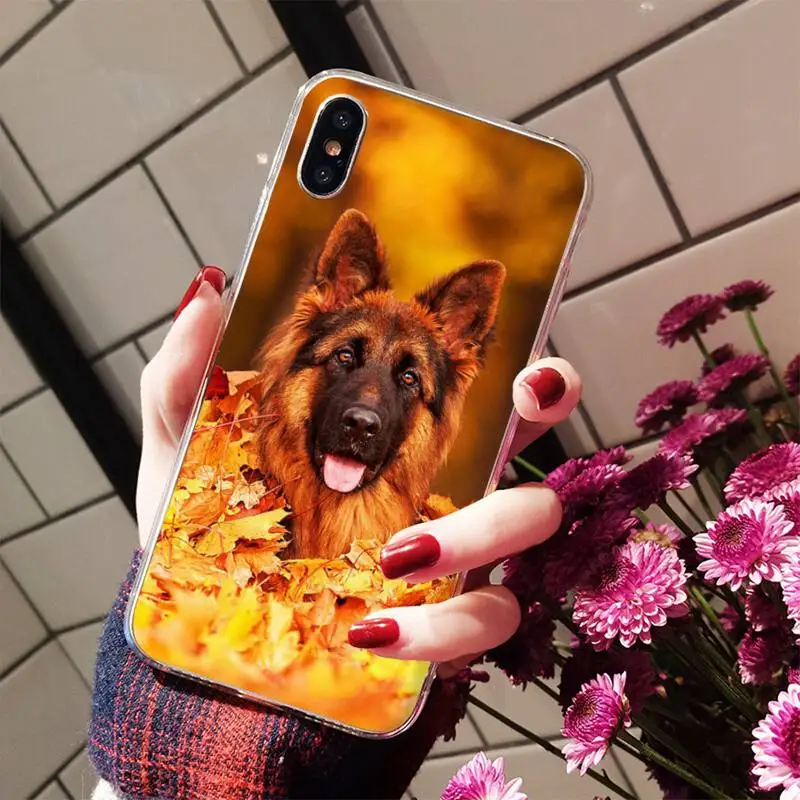 German Shepherd Dog Phone Case for iPhone 11 12 13 Mini Pro Max 8 7 6 6S Plus X 5 S SE 2020 XR XS 10 case