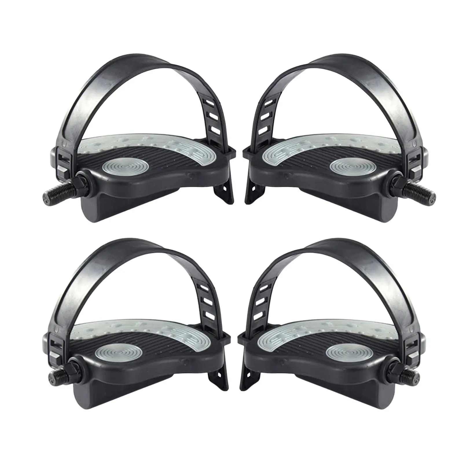 دواسات دراجة تمرين 1/2 بوصة خيط 9/16 مع أشرطة بديلة لـ