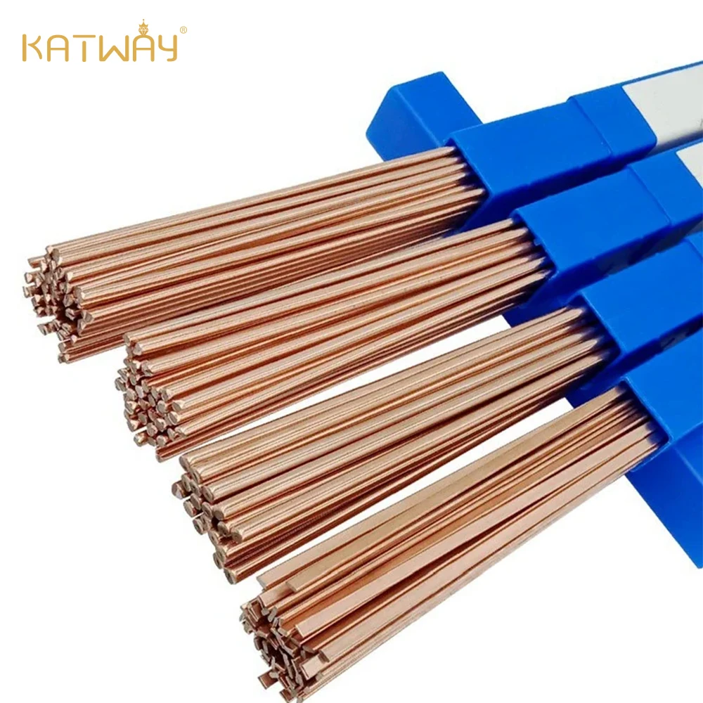 KATWAY 500mm Phosphorus Copper Electrode Welding Rod, Brass Welding Wire, Bronze Electrode Soldering Rod HH-AA76