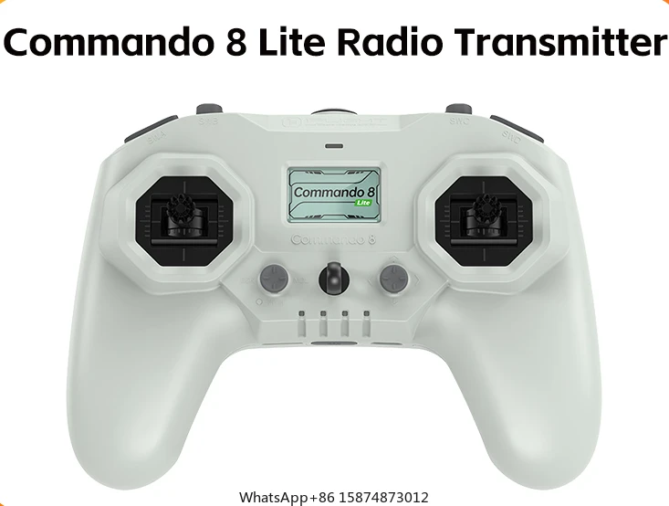 IF li ght Commando 8Lite Radio Trans mitter Remote Controller ExpressLRS 2.4GHz 100mW Built-in bat tery For RC FPV Racing dr one