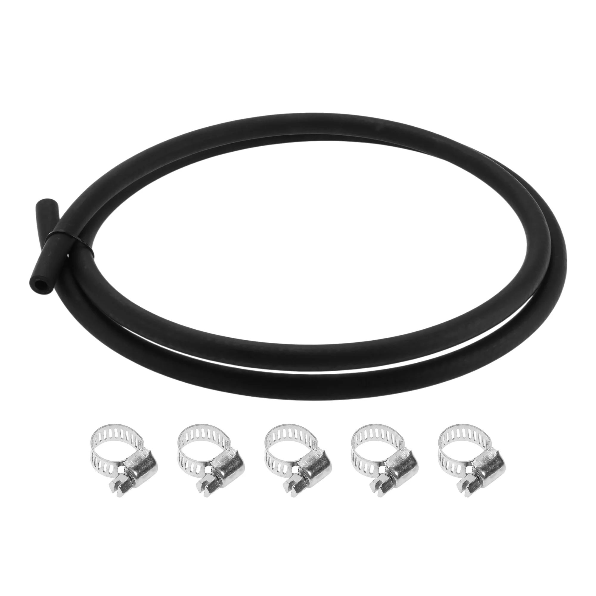 

UXCELL 1/4" Fuel Line Kit 5.01ft Vacuum Hose Automotive Fuel Hose with 5 Clamps