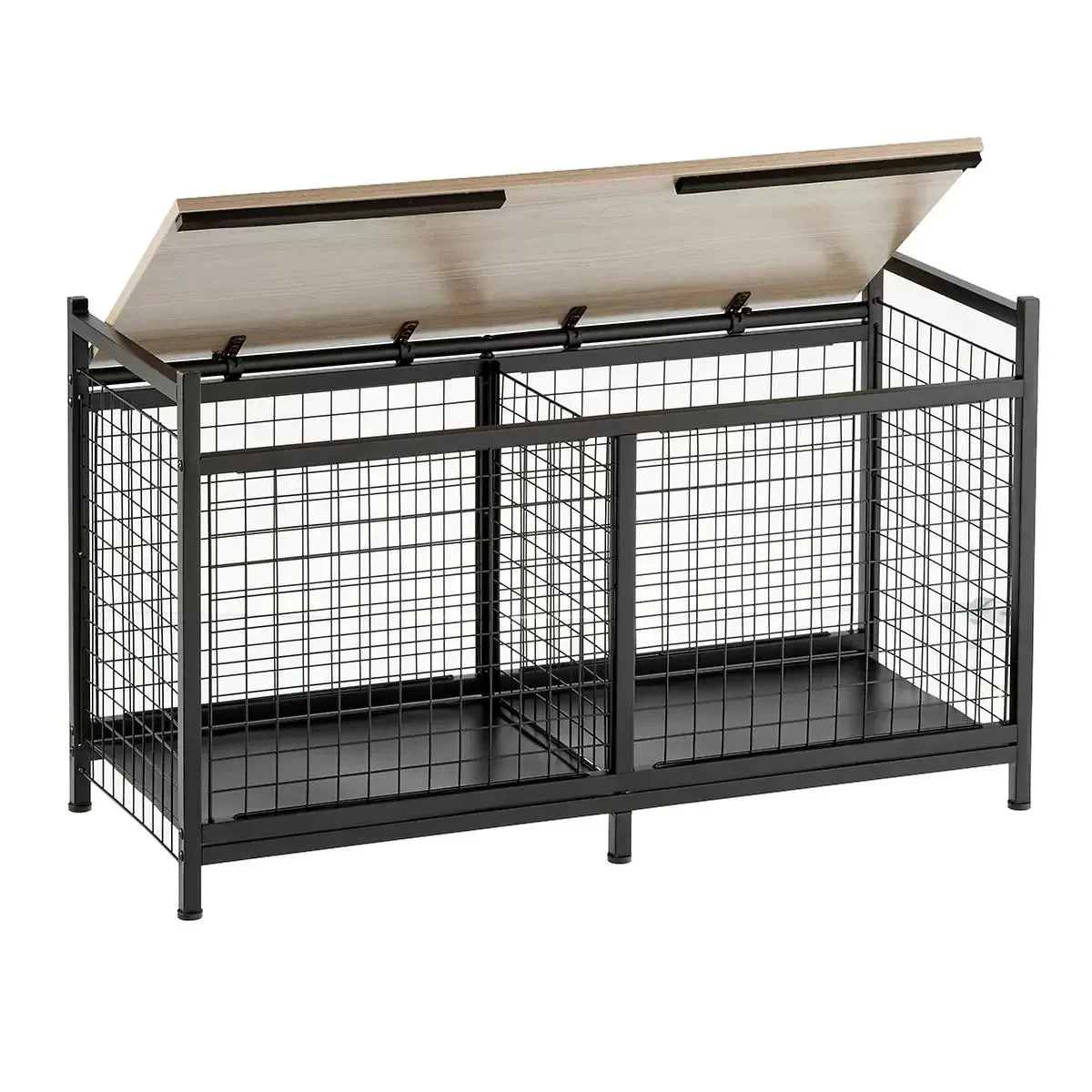 

Sports Equipment Organizer System Ball Gear Outdoor Toy Storage Rack with Basket Hooks and Wheels Rolling Basketball Rack