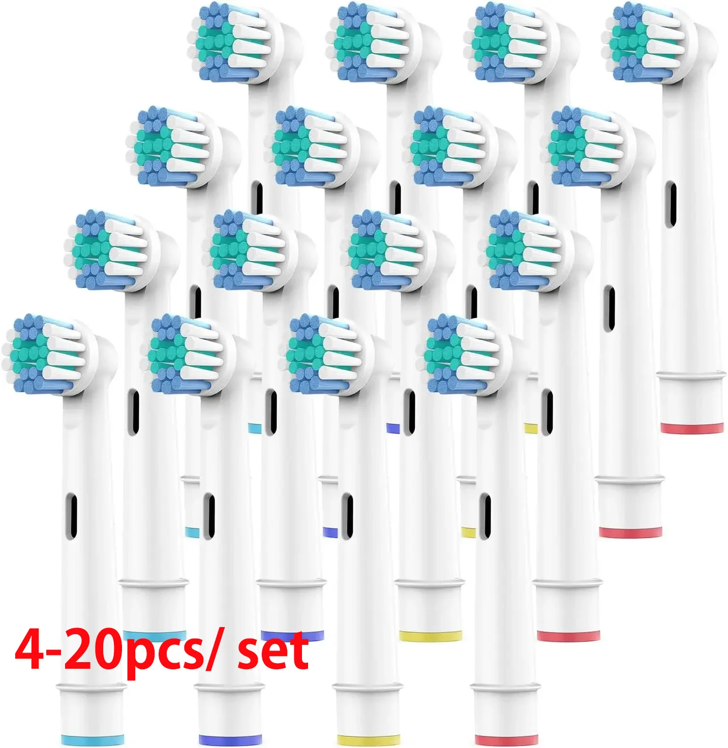 Сменные насадки для электрической зубной щетки Oral-B Sonic, подходят для Advance Power/Pro Health/Triumph/3D Excel/Vitality 4/8/16 шт.