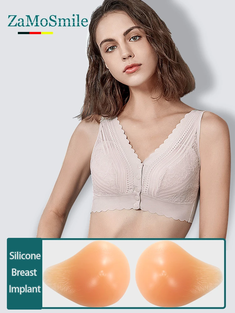 Breast Implant Bra Breast Triangular Silicone Prosthetic Breast no Matter What Post-surgery Special Color Protection Bra