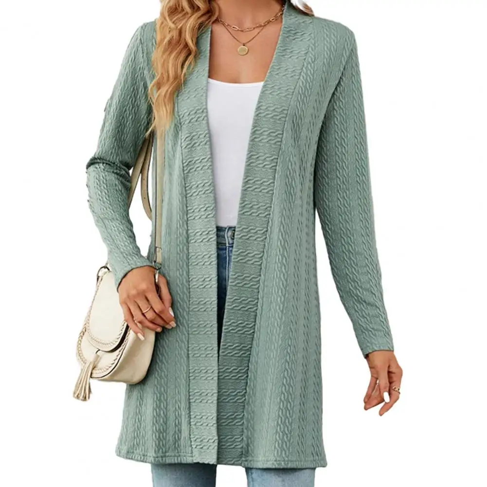 

Women Coat Loose Open Stitch Twisted Cardigan Long Sleeve Jacket chaquetas