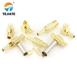 1PCS MCX Female and Male Plug Right Angle 90 Degreen Crimp Plug for RG405 RF Connector