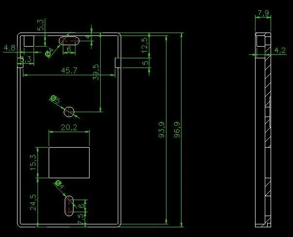 100x55x17mm Diy Plastic Door Access Control Enclosure Housing for RFID Electronic Enclosure ABS Plastic Instrument Case