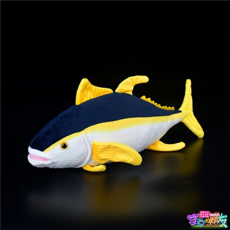 

L38cm Adorable Realistic Yellowfin Tuna Plush Toy Marine Animal Kids Girl Birthday Gift