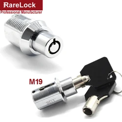 Tubular Cabinet Push Lock M19 M24 for Tool Box Showcase Locker Drawer ATM Game Vending Machine Rarelock JA47 G