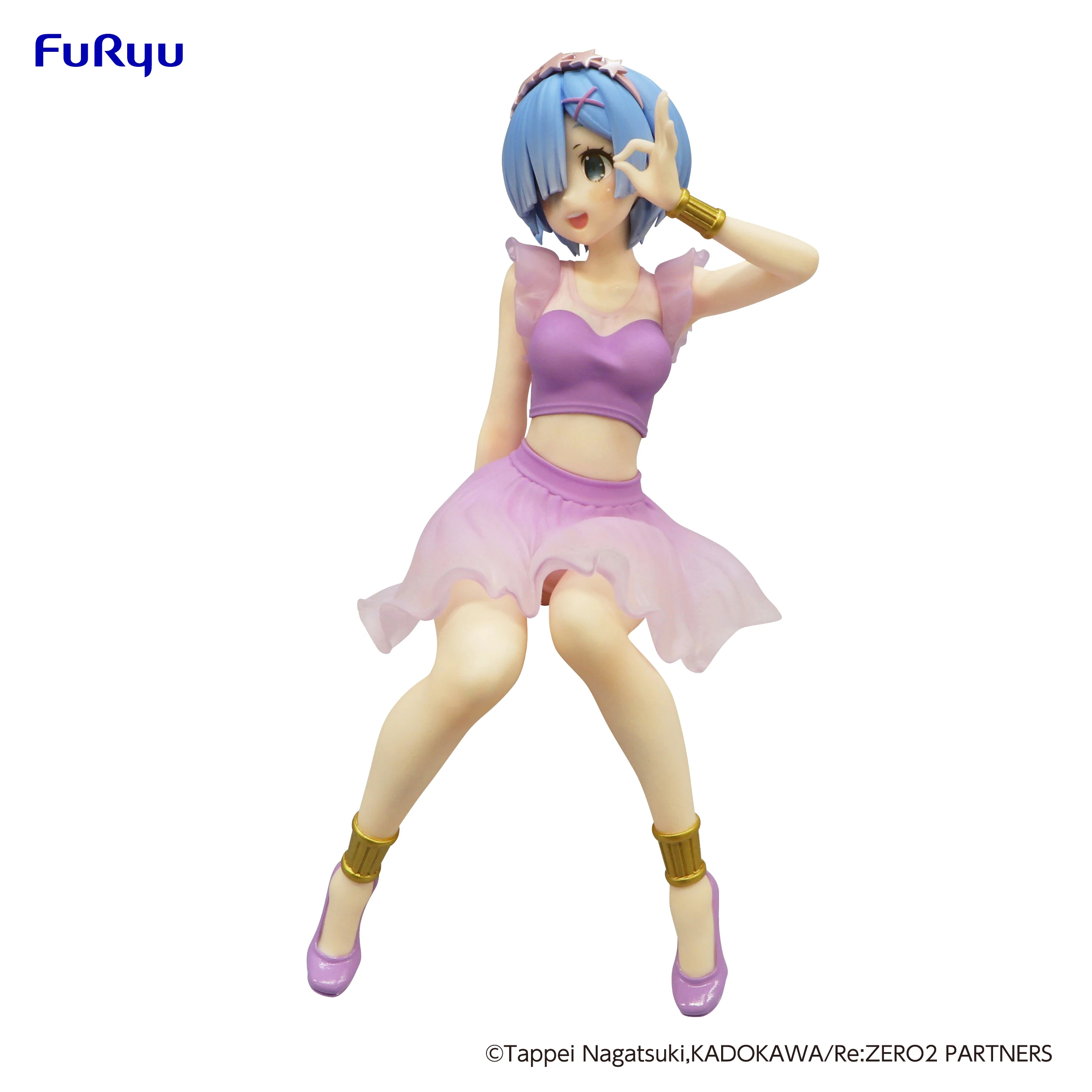 Original FURYU Prize Figure Re:Life in a different world from zero Rem Noodle Stopper Figure - Twinkle Party Ver.