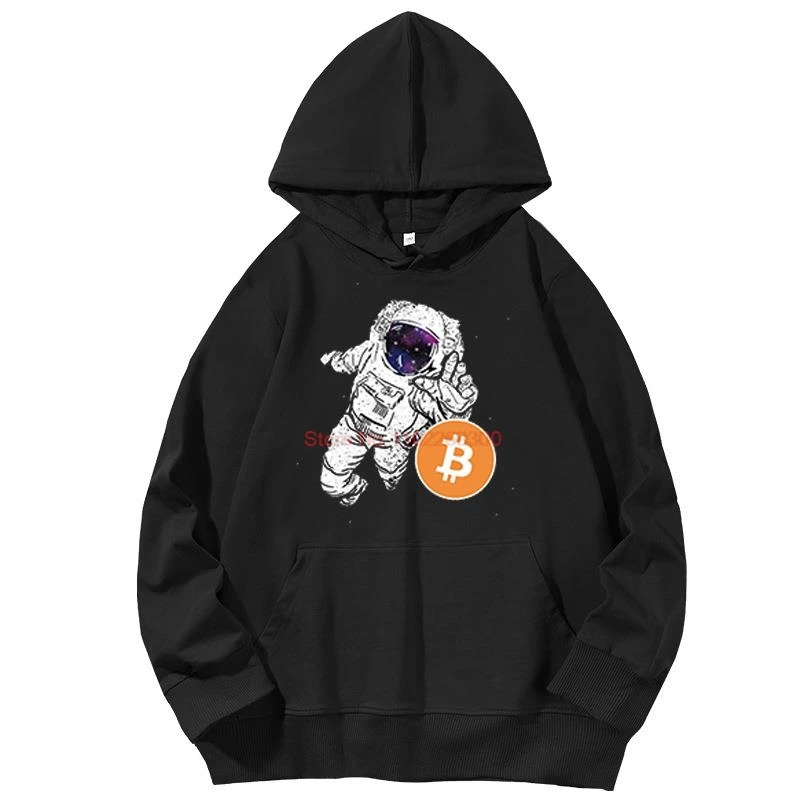 Cryptocurrency Crypto Miner Bitcoin BTC Unisex graphic Hooded sweatshirts Spring Autumn cotton Hooded Shirt Men's sportswear