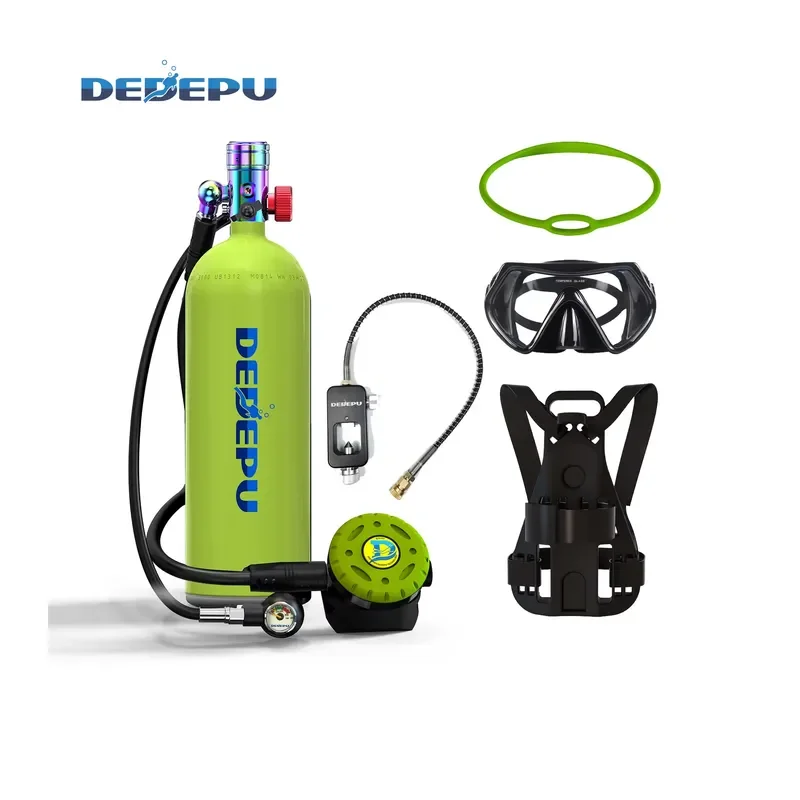 Novatech Global 2.3L Scuba Diving Tank Compact Aluminum Cylinder for Underwater Breathing Apparatus Snorkeling and