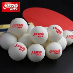 Dhs d40 tischtennis ball neues material abs genähte tischtennis ball ittf zugelassene ping pong bälle für trainings wettkämpfe